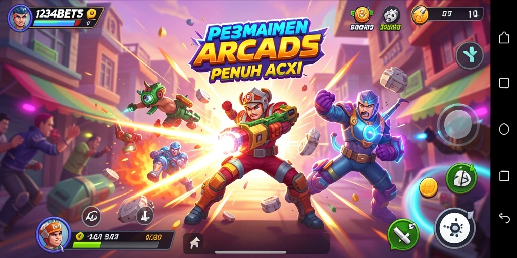 Tampilan aksi permainan 1234BETS yang penuh ketegangan.
