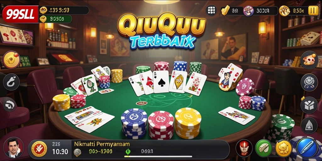 Tampilan gameplay QiuQiu yang seru dan menarik