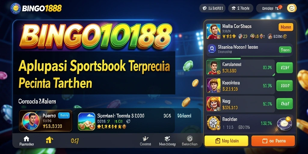 Tampilan gameplay Sportsbook BINGO188 yang menarik dan interaktif.