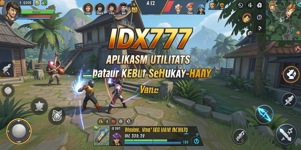 Tampilan utama IDX777 dengan fitur utilitas yang lengkap.