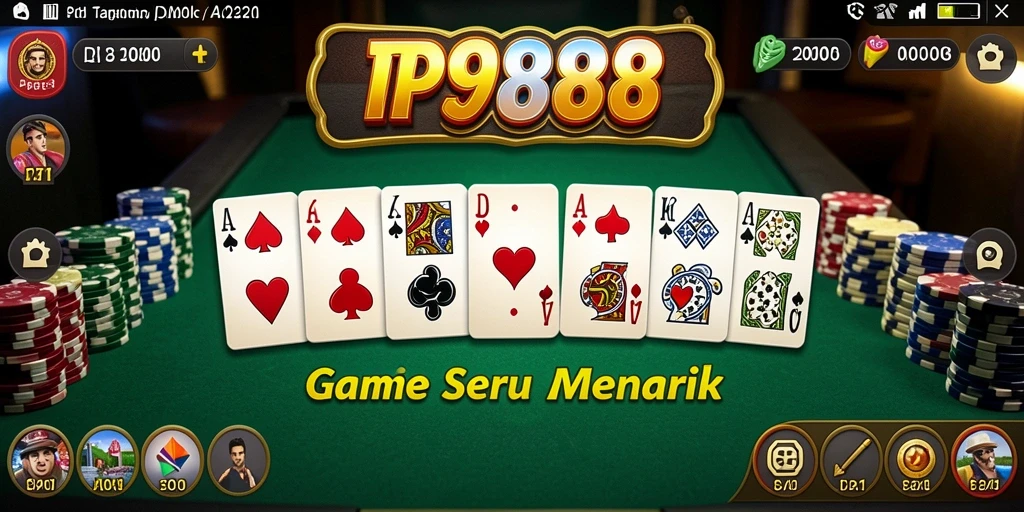 Gameplay seru domino di RP8888 dengan tampilan yang menarik.