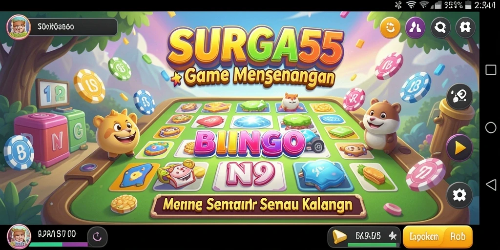 Tampilan gameplay menarik di SURGA55 yang menyajikan Bingo seru.