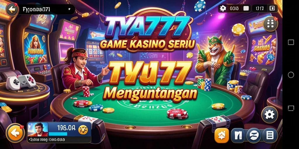 Tampilan menawan dari gameplay Kasino TYA777.