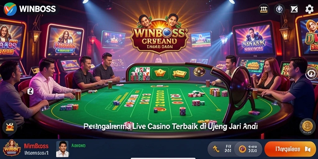 Tampilan gameplay Live Casino di WINBOSS yang memukau.