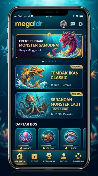 Proses unduh aplikasi di megaidr yang cepat dan mudah.